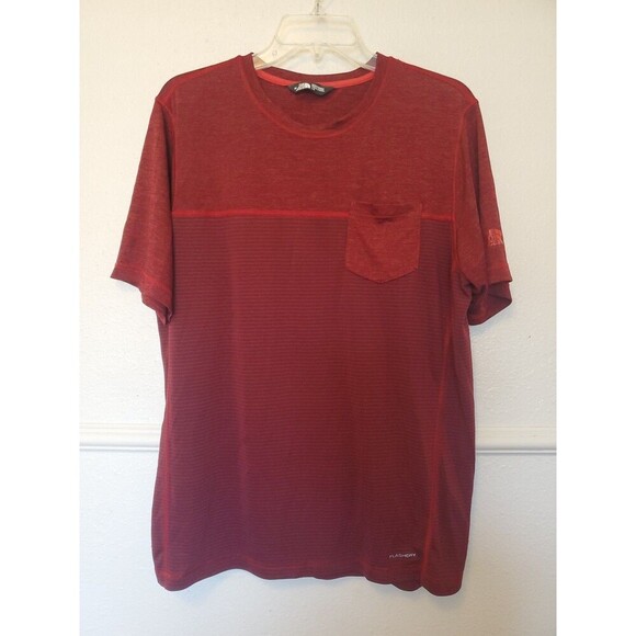 The North Face Other - The North Face‎ T-shirt Flash Dry 100% Polyester Men's L Maroon Short Sleeve Tee